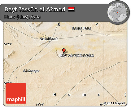 Satellite Map of Bayt Ḩassūn Al Aḩmad
