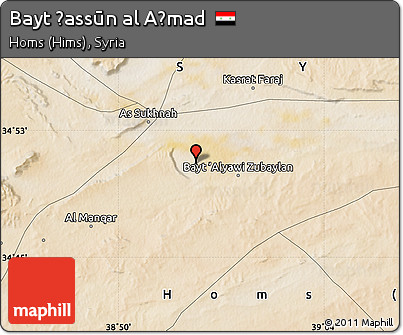Satellite Map of Bayt Ḩassūn Al Aḩmad