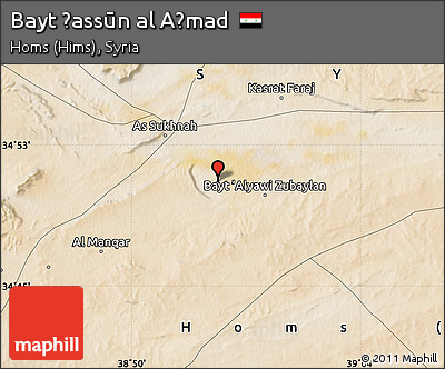 Satellite Map of Bayt Ḩassūn Al Aḩmad