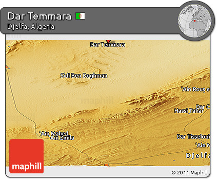 Physical Panoramic Map of Dar Temmara