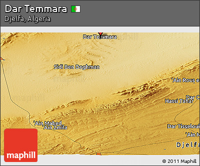 Physical Panoramic Map of Dar Temmara