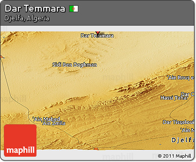Physical Panoramic Map of Dar Temmara