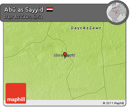 Physical 3D Map of Abū As Sayyid