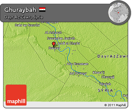 Physical 3D Map of Ghuraybah