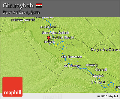 Physical 3D Map of Ghuraybah