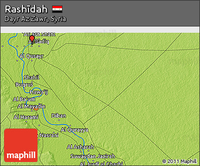 Physical 3D Map of Rashīdah