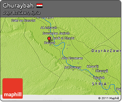 Physical 3D Map of Ghuraybah