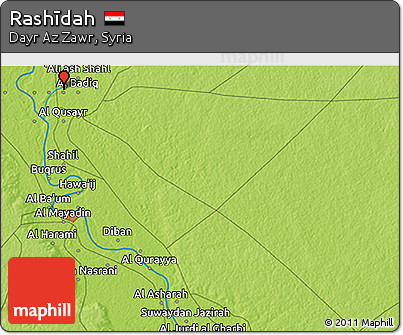 Physical 3D Map of Rashīdah