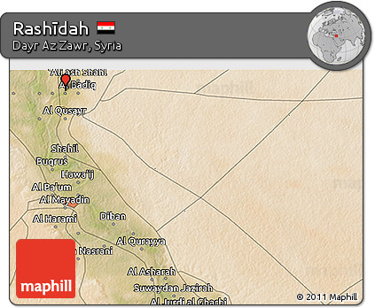 Satellite 3D Map of Rashīdah