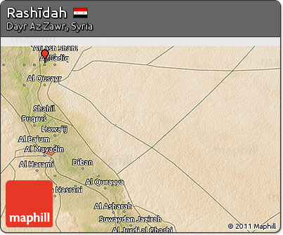 Satellite 3D Map of Rashīdah
