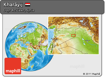 Physical Location Map of Kharāyij