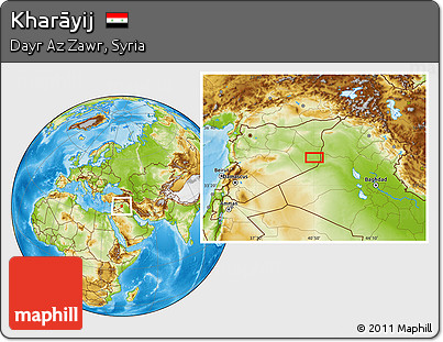 Physical Location Map of Kharāyij