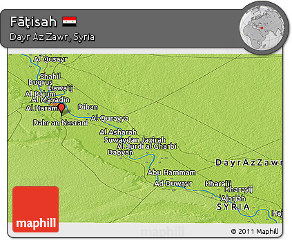 Physical Panoramic Map of Fāţisah