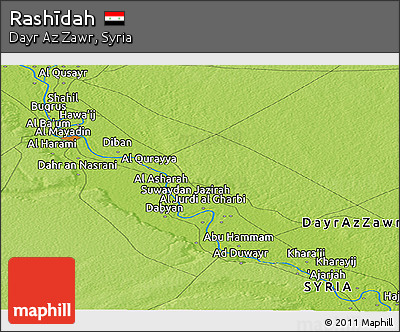 Physical Panoramic Map of Rashīdah