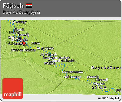 Physical Panoramic Map of Fāţisah