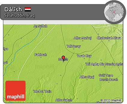 Physical 3D Map of Dālīsh