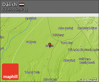 Physical 3D Map of Dālīsh