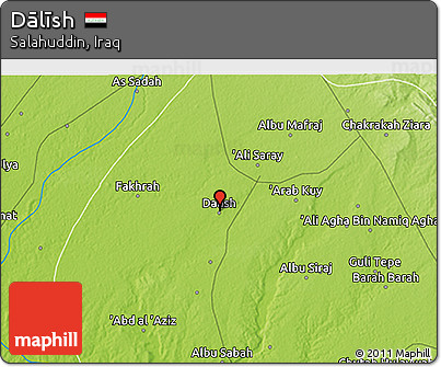 Physical 3D Map of Dālīsh