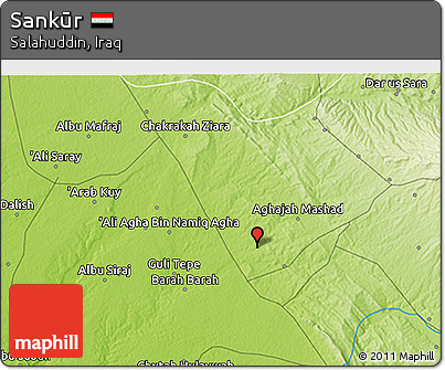 Physical 3D Map of Sankūr