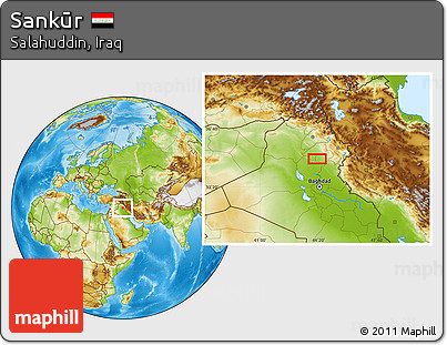 Physical Location Map of Sankūr