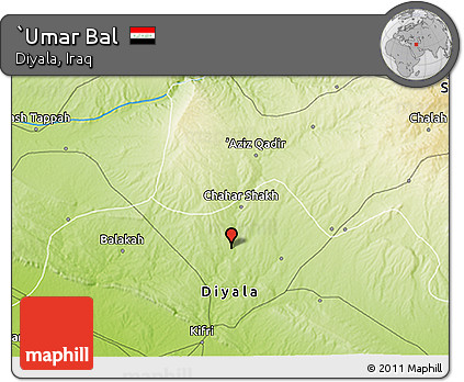 Physical 3D Map of `Umar Bal