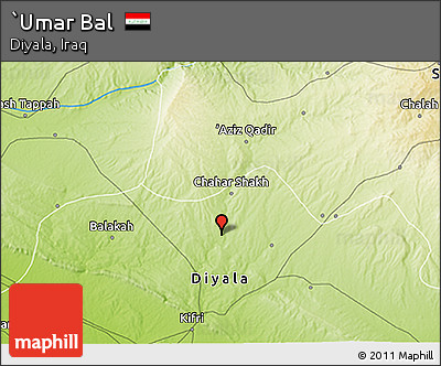 Physical 3D Map of `Umar Bal