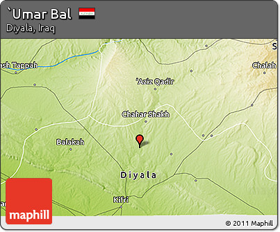 Physical 3D Map of `Umar Bal