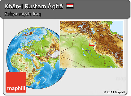Physical Location Map of Khān-i Rustam Āghā
