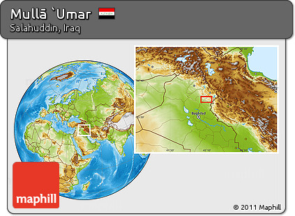 Physical Location Map of Mullā `Umar