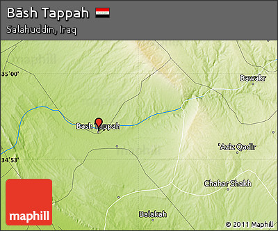 Physical Map of Bāsh Tappah