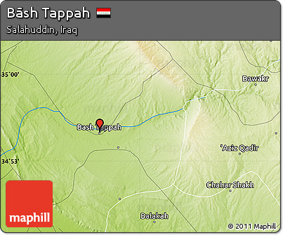 Physical Map of Bāsh Tappah