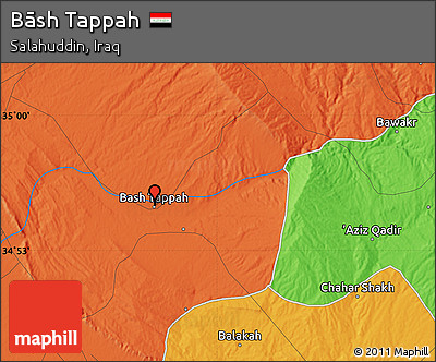 Political Map of Bāsh Tappah