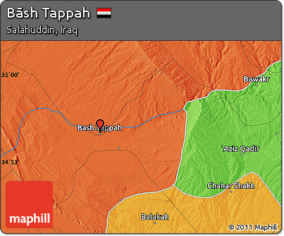 Political Map of Bāsh Tappah