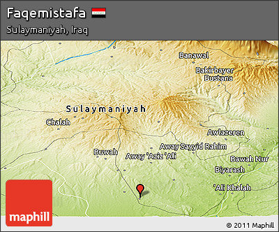 Physical Panoramic Map of Faqemistafa