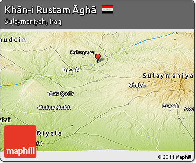 Physical Panoramic Map of Khān-i Rustam Āghā