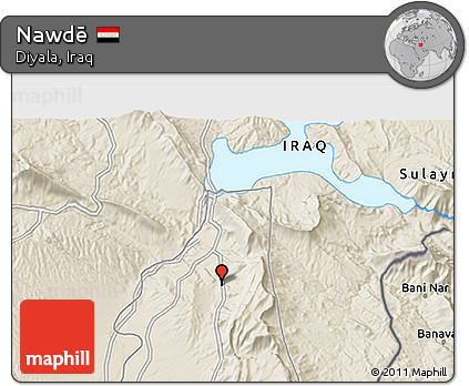 Shaded Relief 3D Map of Nawdē