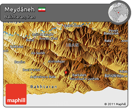 Physical Panoramic Map of Meydāneh