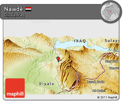 Physical Panoramic Map of Nawdē