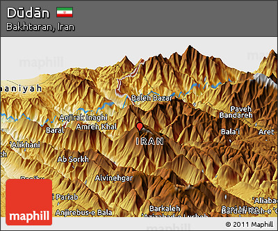 Physical Panoramic Map of Dūdān