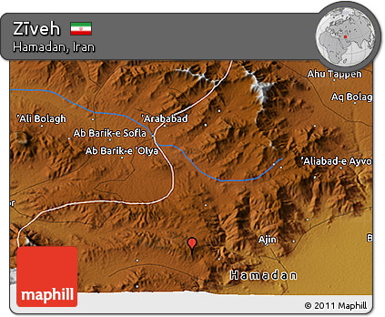 Physical 3D Map of Zīveh