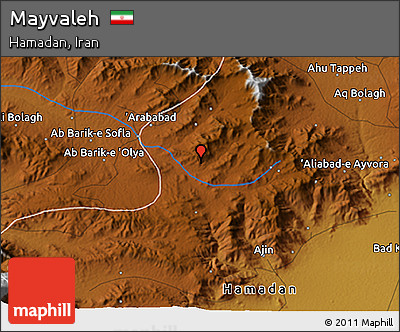Physical 3D Map of Mayvaleh