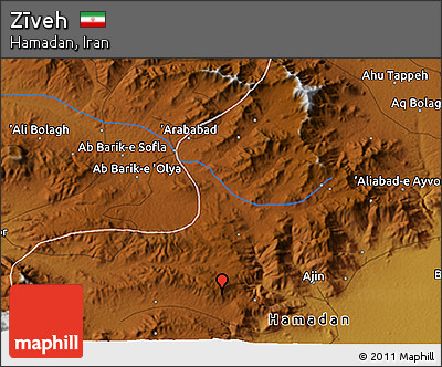 Physical 3D Map of Zīveh