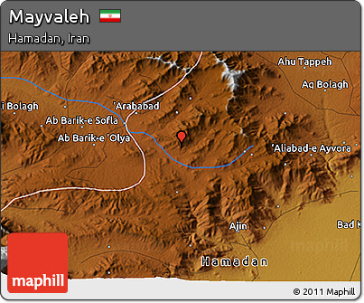 Physical 3D Map of Mayvaleh