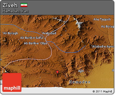 Physical 3D Map of Zīveh