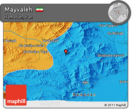 Political 3D Map of Mayvaleh
