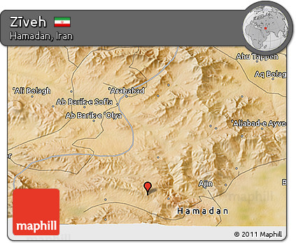 Satellite 3D Map of Zīveh