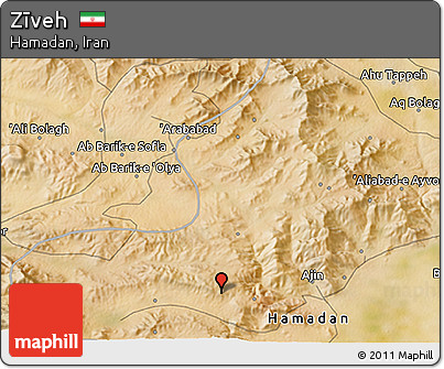 Satellite 3D Map of Zīveh