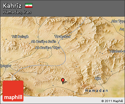 Satellite 3D Map of Kahrīz