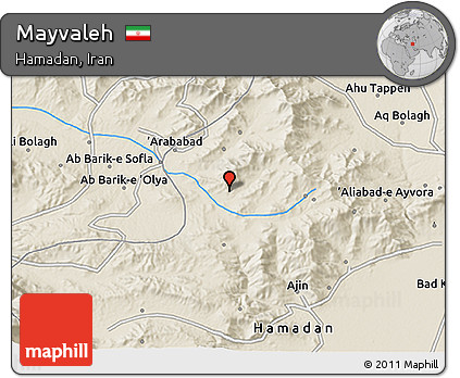 Shaded Relief 3D Map of Mayvaleh