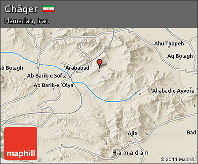 Shaded Relief 3D Map of Chāqer